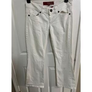 Women's Guess White Flare Jeans Size 28 preloved